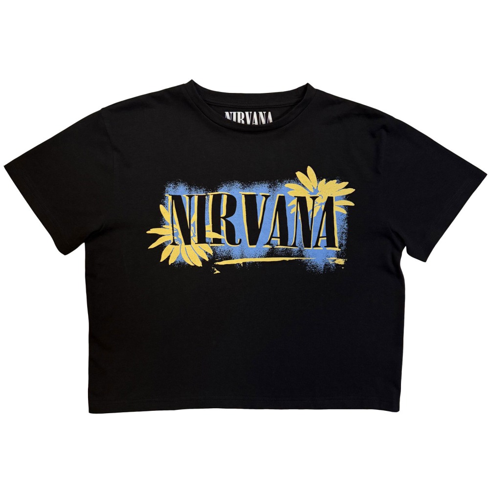 Nirvana - All Apologies Crop top - Zwart